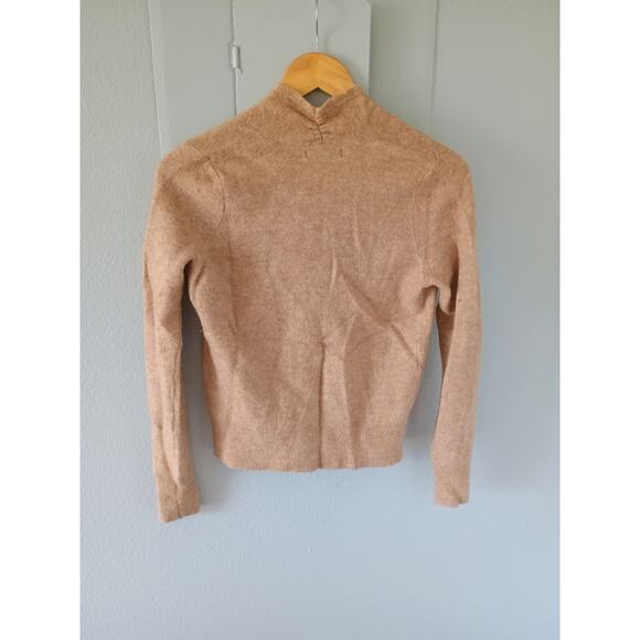 Banana Republic Aire Wrap-Front Sweater wool blend tan beige ballet Core neutral - Picture 5 of 10